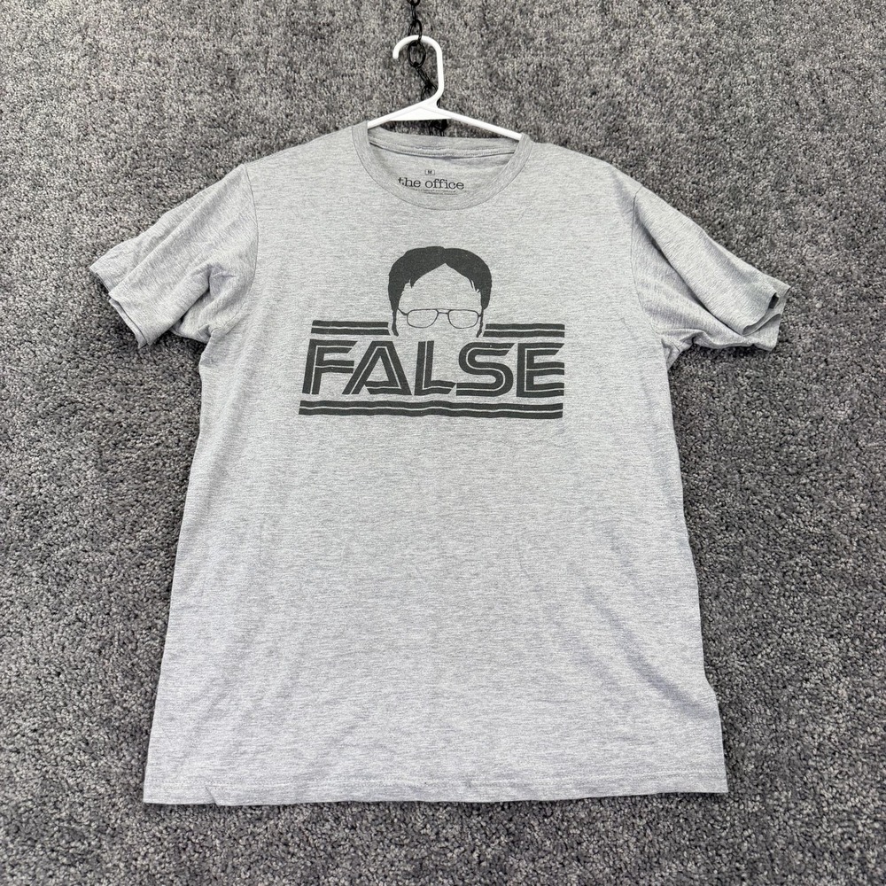 Ripple Junction Shirt Mens Medium Gray The Office Dwight False Graphic Tee TV